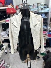 Masterpelle Giacca In Vera Pelle Usato Uomo Man Tg46 Bianco LLV541