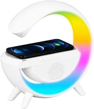 Lampada Da Tavolo LED Luce Notturna Con Cassa Altoparlante Speaker Bluetooth E R