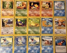 Lotto 16 Carte Pokemon Neo Genesis No Holo Prima Edizione Quilava Rara Cleffa