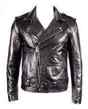 Giacca Biker In Pelle Di