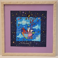 Andrea Agostini - Serigrafia Su Fondo Blu - " Novembre " - Pop casa arte quadri