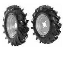 Coppia ruote gommate 4.00-8