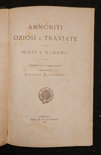Ammoniti oziosi traviate - oziosi, e