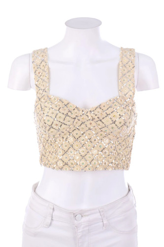 Zara crop top paillettes - crop, s