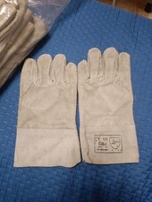 9 PAIA GUANTI DA LAVORO IN PELLE EN 388 Saldatore , Giardiniere, Carpentiere