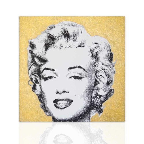 Quadro gold marilyn monroe pop - quadro,