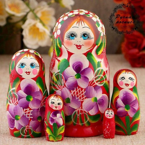 Matrioska fiori 5 e 7 - matrioska,