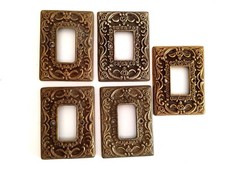 PLACCHE PER INTERRUTTORI VINTAGE IN OTTONE ANNI’70