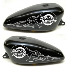 Adesivi Stickers Harley Davidson Flam da serbatoio moto custom