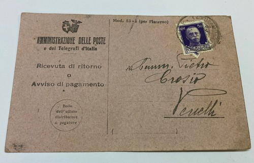 Cartolina ricevuta ritorno - cartolina,