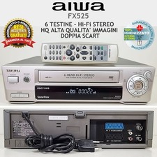 VIDEOREGISTRATORE VHS AIWA FX525 LETTORE CASSETTE VINTAGE VCR FUNZIONANTE