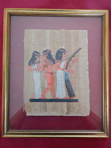 Papiro egizio dipinto - a, mano