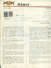 1950 SAN MARTINO SICCOMARIO (PV) Contratto di vendita RONDINE OSMLE *Documento