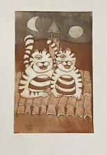 FRANCO ANSELMI INCISIONE ACQUAFORTE PA OPERA RARA DA COLLEZIONE ARREDO LUSSO