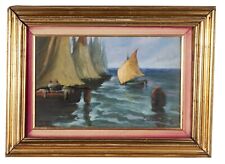 dipinto olio su tela antico