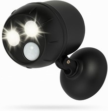 Faretto LED Esterno con Sensore PIR a Batterie–Luce di Sicurezza Regolabile IP65