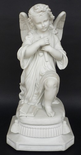 Statua porcellana biscuit - statua,