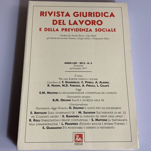 Rivista giuridica del - , lavoro