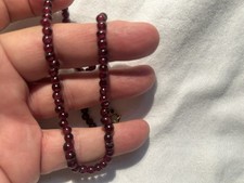 Scarsa collana antica rubino