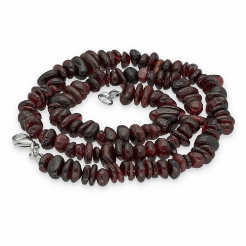 Collana granato pezzi - collana,