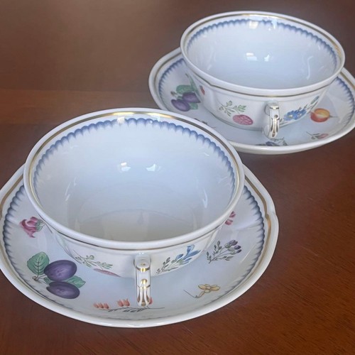 Coppia tazze piattini zuppa - piattini,