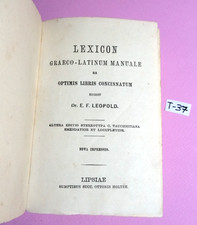 LIBRO LEXICON GRAECO-LATINUM