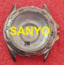 cassa orologio crono 42 38 MM sanyo ref. 356-23g case chronograph watch vintage