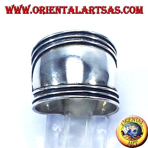 Anello fascia larga argento - fascia,