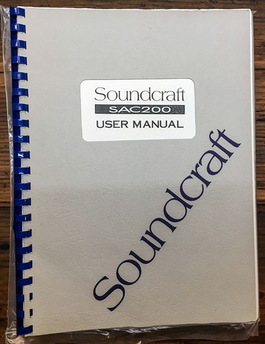 Soundcraft sac200 mixer audio - mixer,