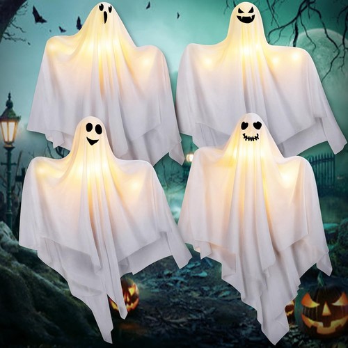 Halloween hanging ghosts - halloween,