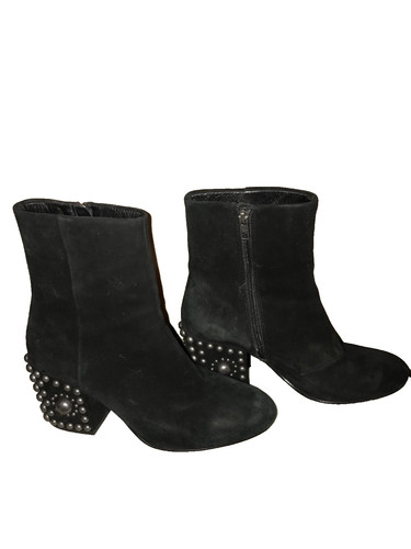 Ash boots black suede - ash,