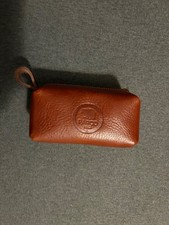 Mini Beauty Pochette Parco1923 in pelle marrone cucita a mano