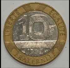 Moneta franchi francesi - moneta, 10