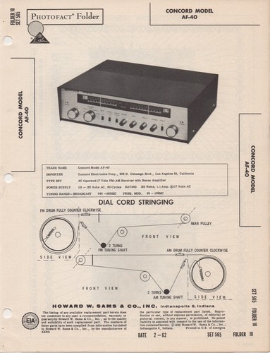 Amplificatore concord 40 - concord, af-40