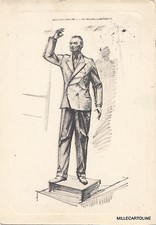 * TRENTO - Monumento ad Alcide De Gasperi (Scultore Antonio Berti) 1956