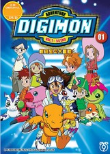 Digimon Adventure 01 DVD (Vol.1-54 end) with English Dubbed