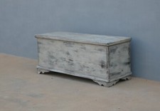 Cassapanca panca laccata Shabby Chic, primi '900 - L 144,5 cm!