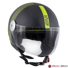 Casco Demi Jet GIVI 10.7 Mini J Verde Nero Opaco Taglia Size M