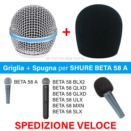 Griglia per shure beta a - 58,
