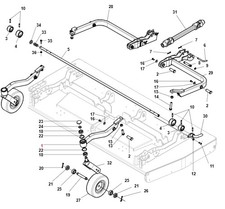 Braccio carrello trattorino
