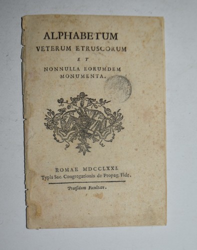 Alfabeto etrusco ediz - etrusco,