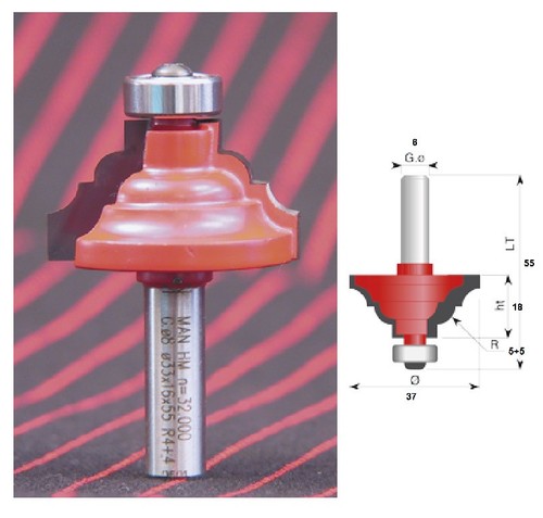 Fresa tipo gamma zinken - 8c,