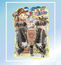 Il Pistolero 2 Pistole Far West Gioco Giocattolo Bambini dfh