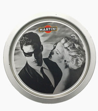 MARTINI VASSOIO LATTA PUBBLICITARIO BELLA VITA  ,  CHARLIZE THERON , ANNI 90'