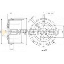 Kit Tamburo Freno Posteriore