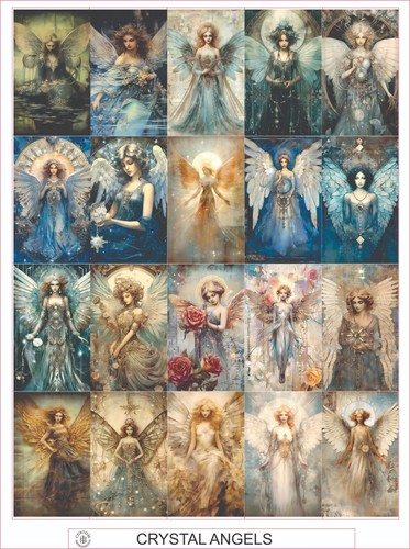 Angeli cristallo foglio - cristallo,