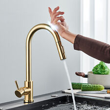 Rubinetto Cucina Touch Sensor Estensibile Acciaio Inox Cucina Doccetta Rubinetto Oro
