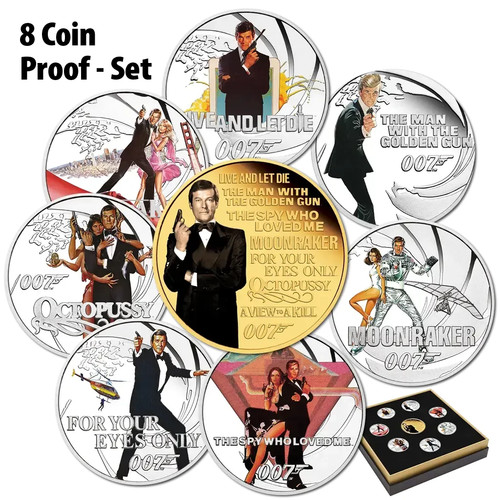 Monete argento james bond - monete,