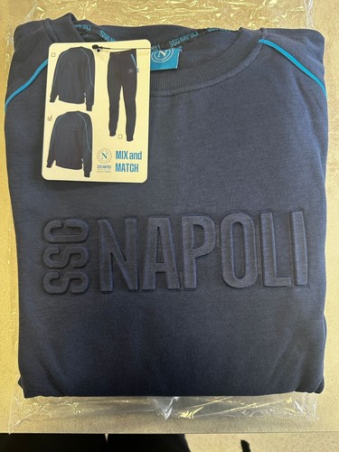 Felpa uomo napoli full zip - napoli,