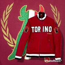 ST. DIEGO VINTAGE TORINO HEAVY COTTON LONG SLEEVES ZIP ITALY BULL GRANATA 